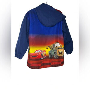Disney store CARS mater lightning McQueen blue zip jacket lightweight sz SM